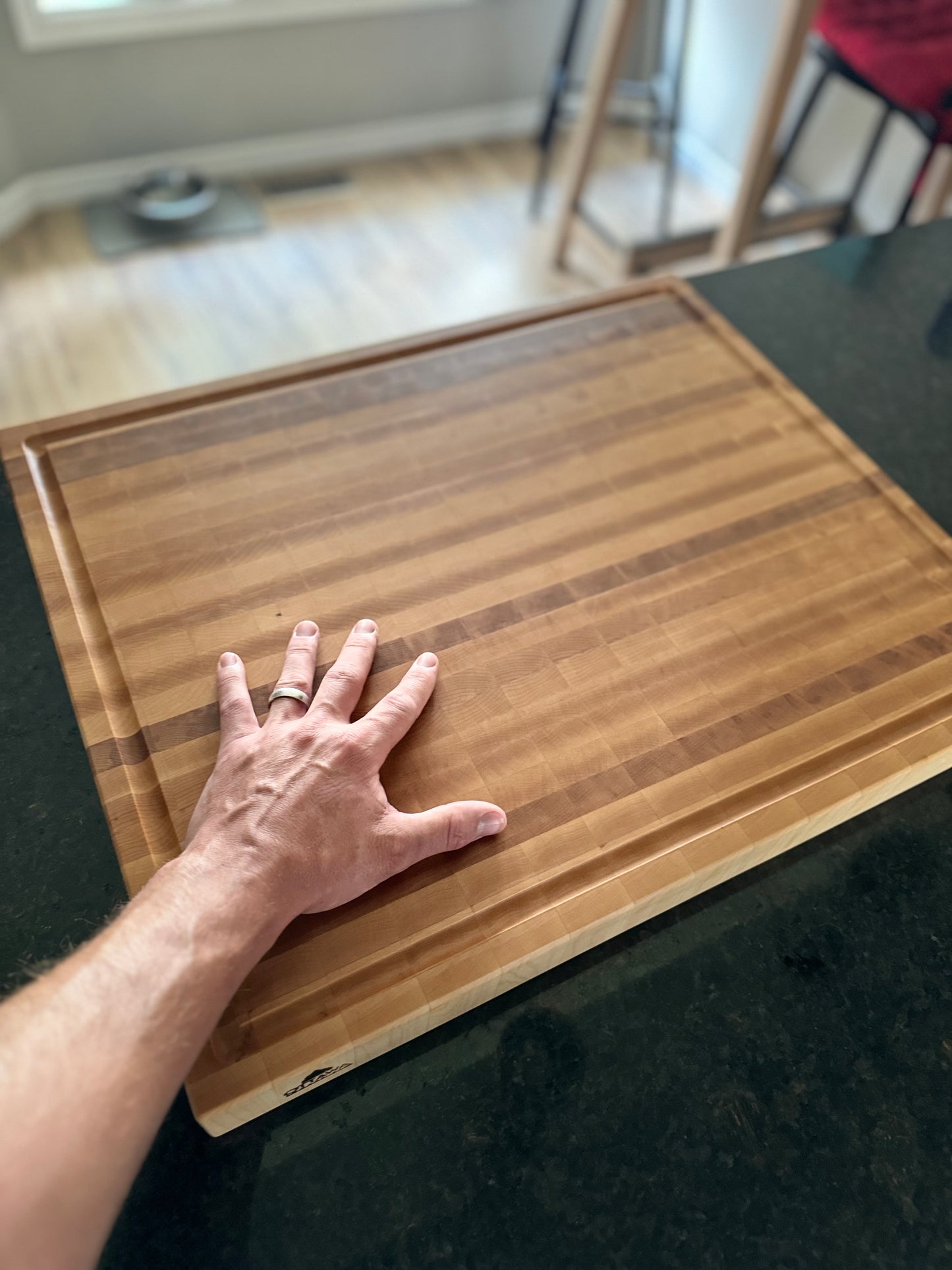 XXL Maple butcher block end grain cutting board