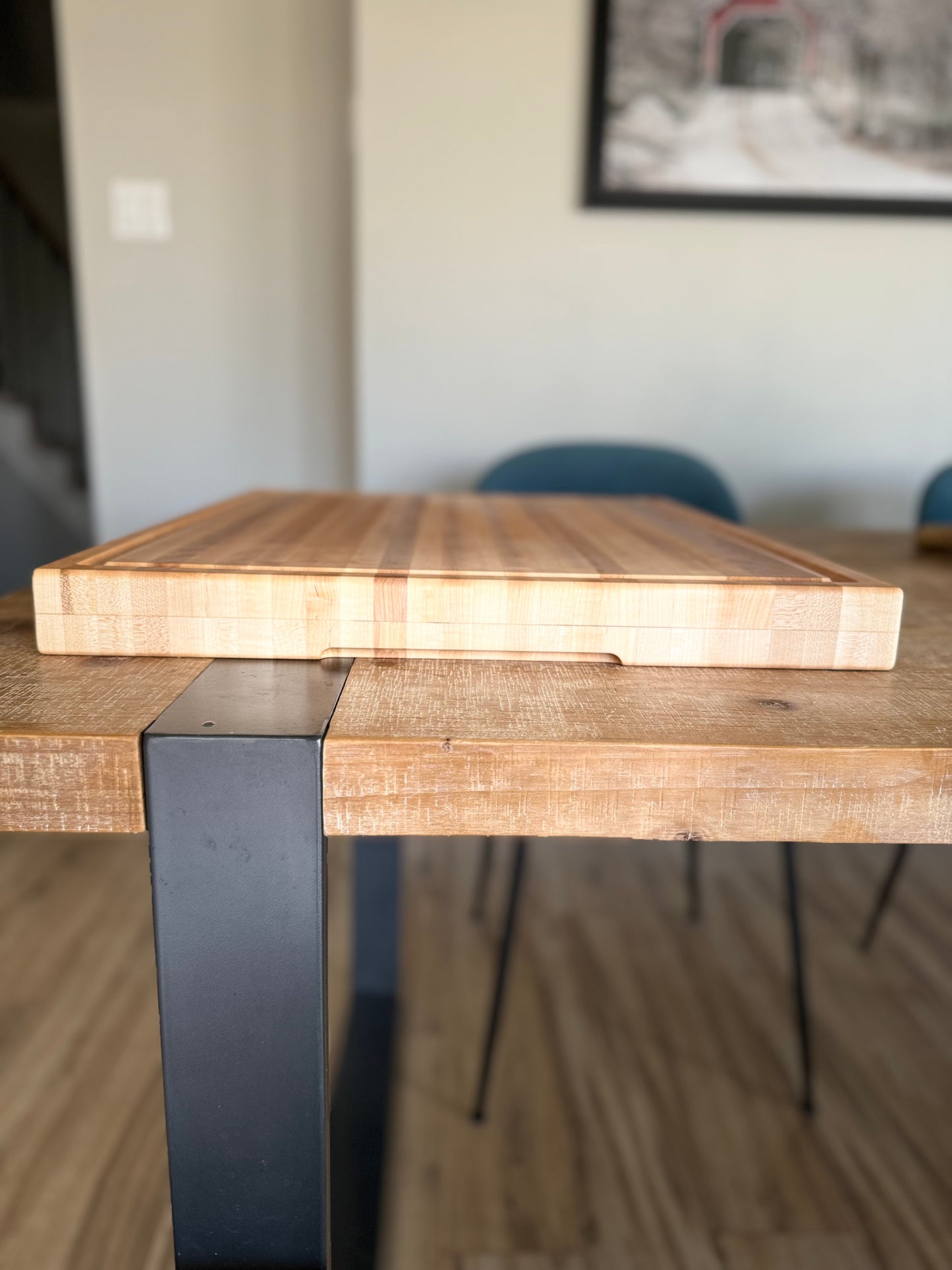 XXL Maple butcher block end grain cutting board