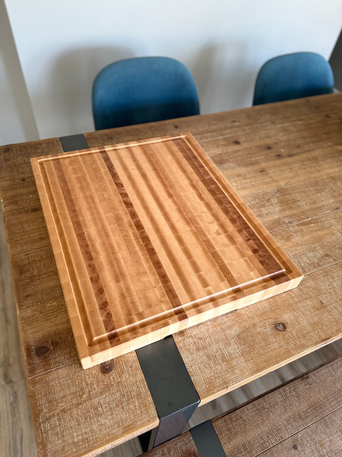 XXL Maple butcher block end grain cutting board