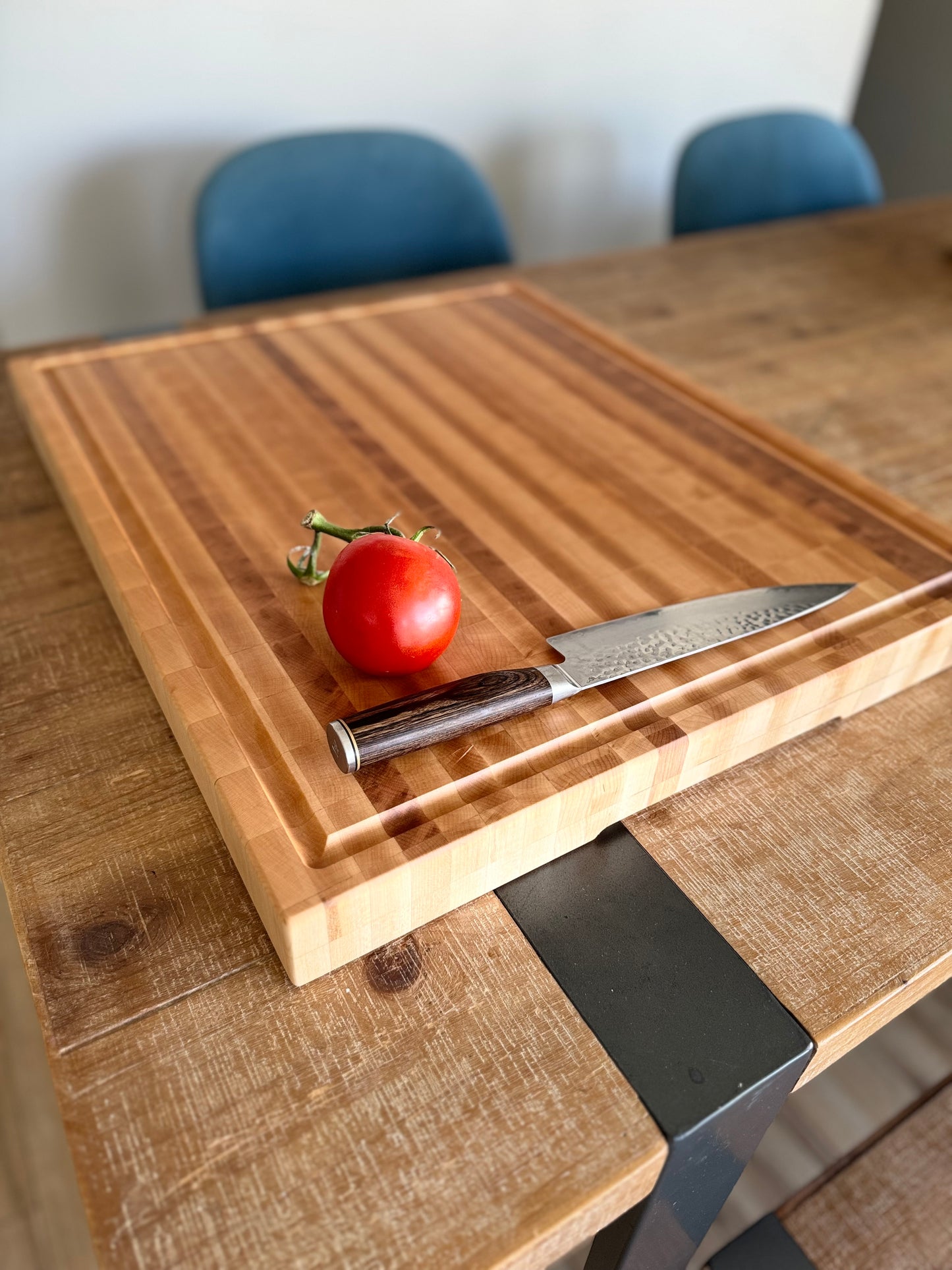 XXL Maple butcher block end grain cutting board