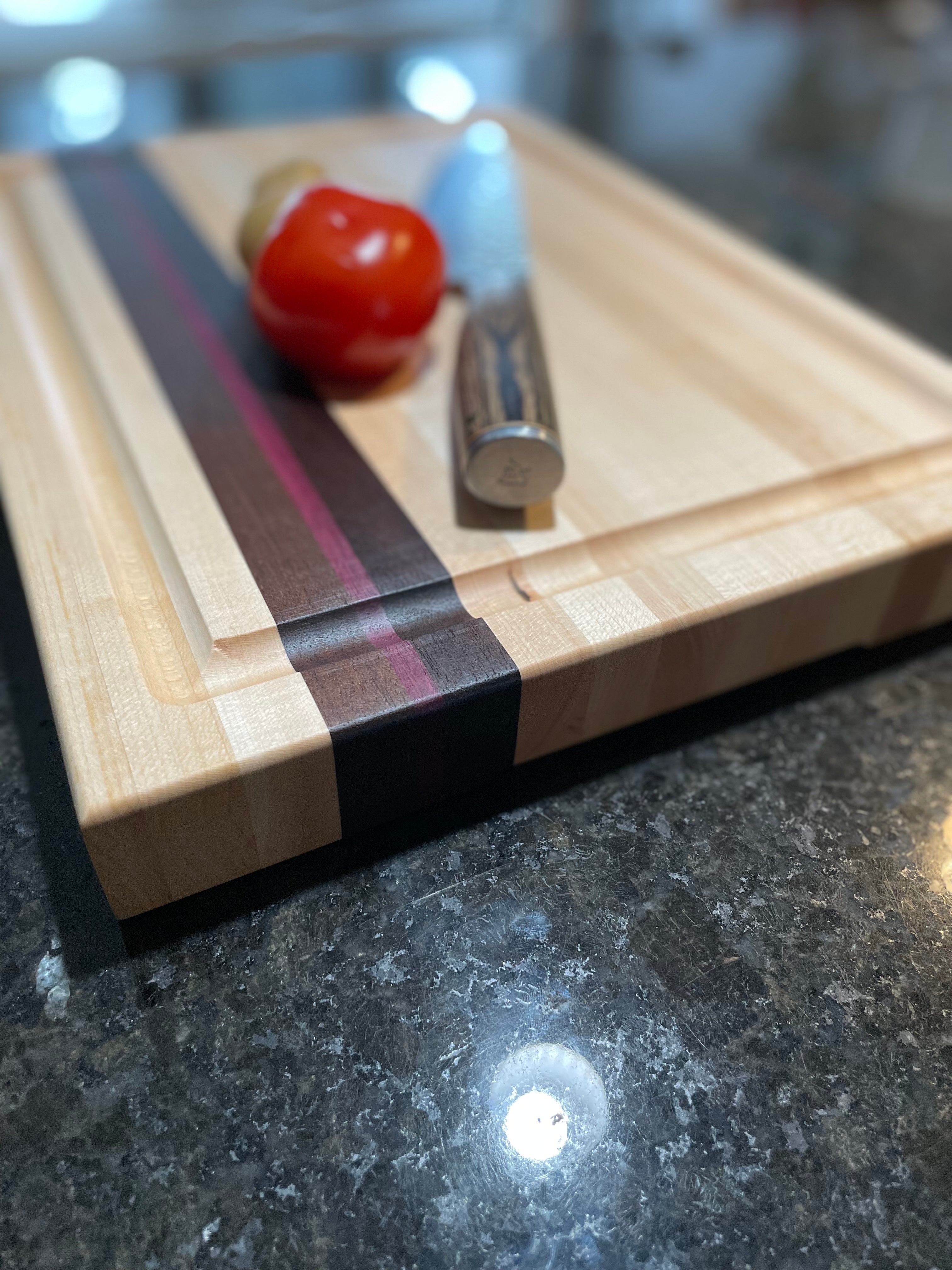 Walnut and Maple 2024 cutting board